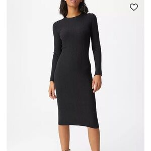 Cotton On - Ultimate Knit Midi Dress, black, S